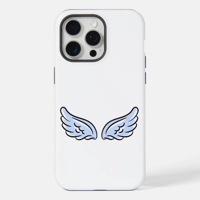 Coque iPhone Les ailes du petit ange mignon (Verso)