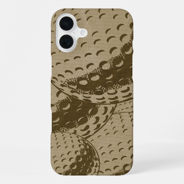 Coque iPhone Les amateurs de golf Rustic Golf Collage (Verso)