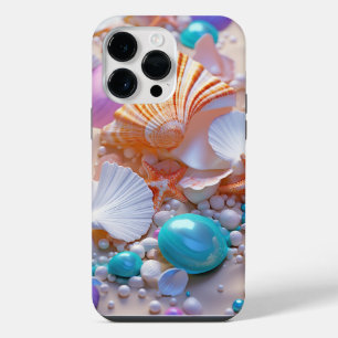 COQUE POUR POUR iPhone 14 PRO MAX LES BALEINES D'ÉTÉ PASTEL SUR LA PLAGE