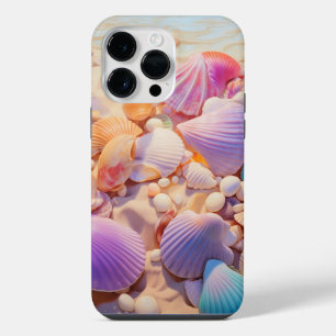 COQUE POUR POUR iPhone 14 PRO MAX LES BALEINES D'ÉTÉ PASTEL SUR LA PLAGE