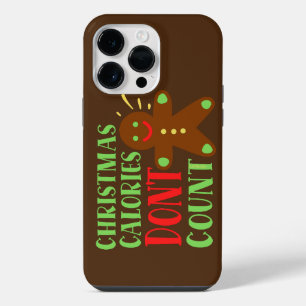 COQUE POUR POUR iPhone 14 PRO MAX LES CALORIES DE NOËL NE COMPTENT PAS              
