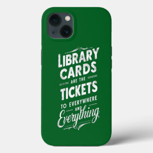 Etui iPhone 13 Les Cartes de Bibliothèque Sont les Billets Pour P