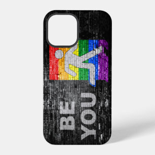 Coque iPhone 12 Pro Les couleurs de la fierté arc-en-ciel de SlipperyJ