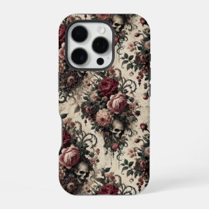 Coque iPhone 16 Pro Les Jardins Suspendus de l'Arcanes – Floral gothiq