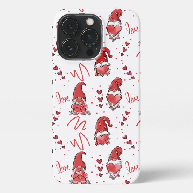 Coque iPhone Les mignons Gnomes d'amour de Valentine (Verso)