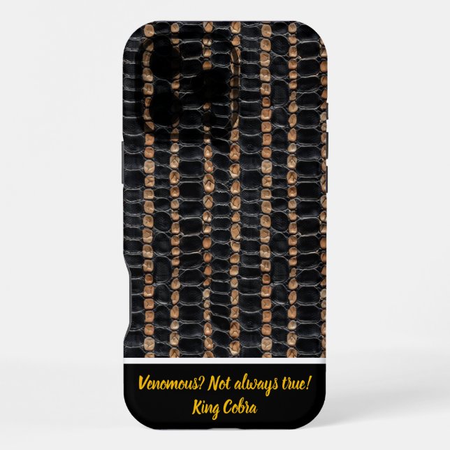 Coque iPhone Les motifs complexes des peaux de serpent à écaill (Verso)