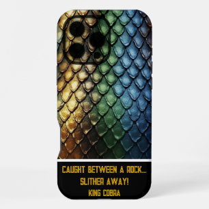 Coque iPhone 16 Pro Max Les motifs complexes d'une peau de serpent en déta