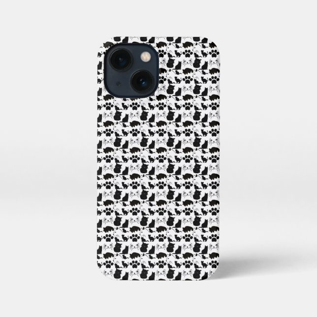COQUE iPhone LES MOTIFS DE CHATS NOIRS (Verso)