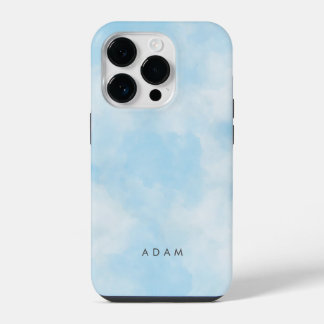 Coque Pour iPhone 14 Plus Les nuages Abstraits Pastel Blue Sky Personnalisen