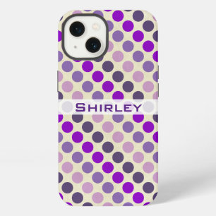 Etui iPhone 13 Les nuances de Pois violets par Shirley Taylor