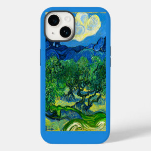 Coque Pour iPhone 14 Les oliviers de Van Gogh dans un paysage montagneu