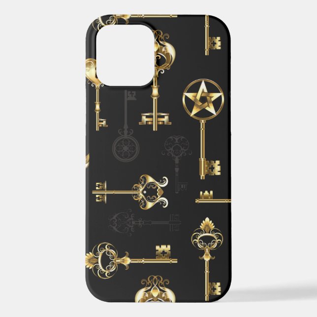 Coque iPhone Les Patters de Seamless avec Golden Keys (Verso)