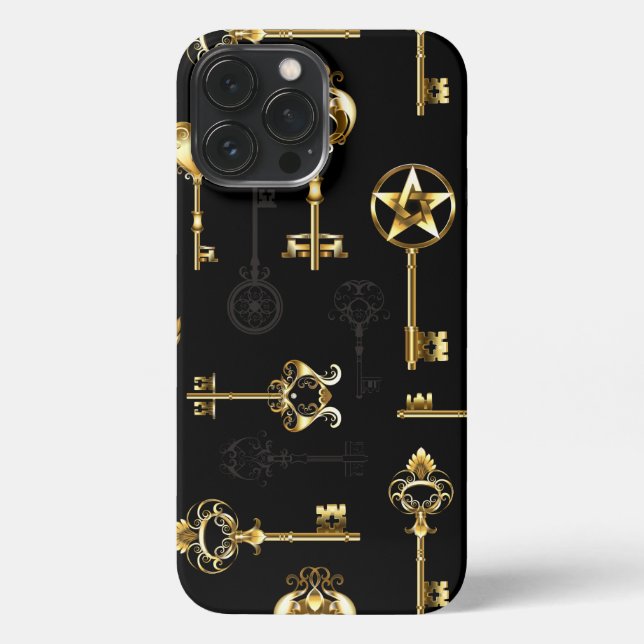 Coque iPhone Les Patters de Seamless avec Golden Keys (Verso)