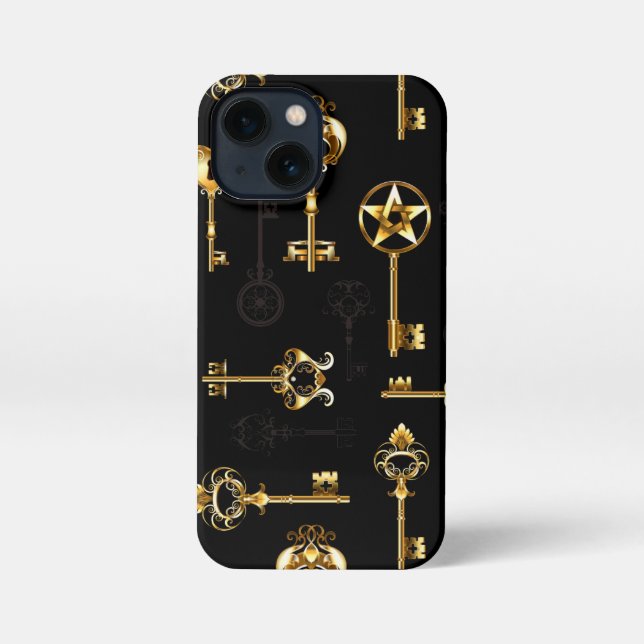 Coque iPhone Les Patters de Seamless avec Golden Keys (Verso)