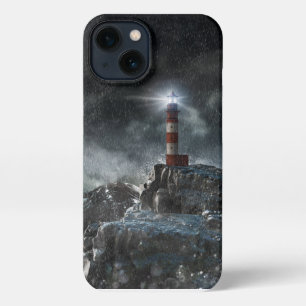 Etui iPhone 13 Les phares   Phare dans la tempête