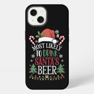 Etui iPhone 13 Les Plus Susceptibles De Boire Père Noël Bière Cor