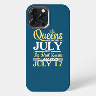 Etui iPhone 13 Pro Max Les reines naissent en juillet Les vraies reines n