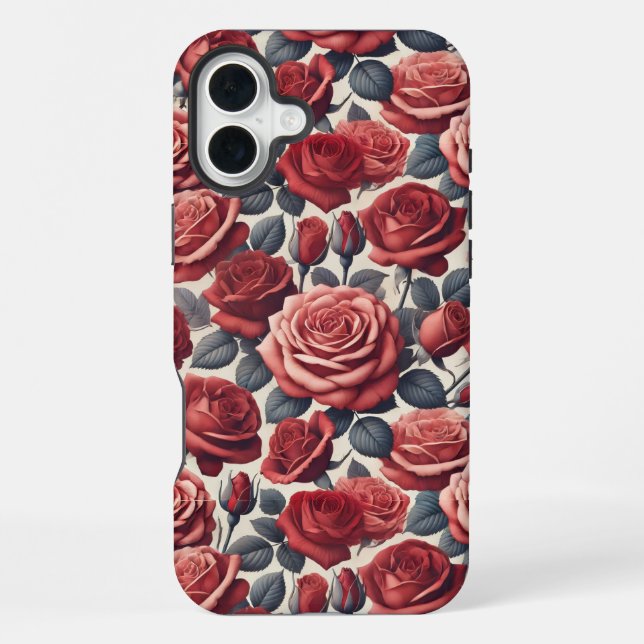 Coque iPhone Les roses sont rouges (Verso)