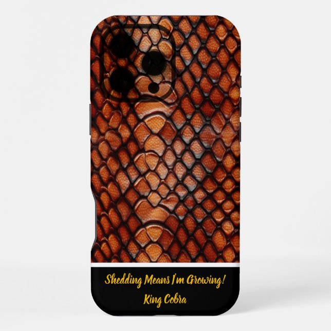 Coque iPhone Les textures complexes des peaux de serpent qui mu (Verso)