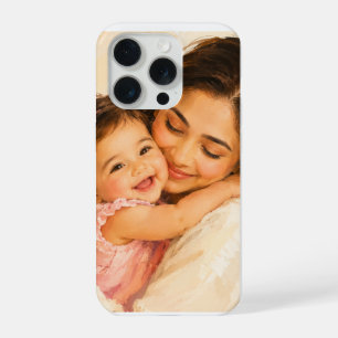 Coque iPhone 15 Pro L'étreinte chaleureuse d'une mère