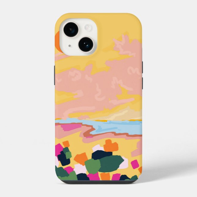 Coque iPhone L'étreinte du soleil (Verso)
