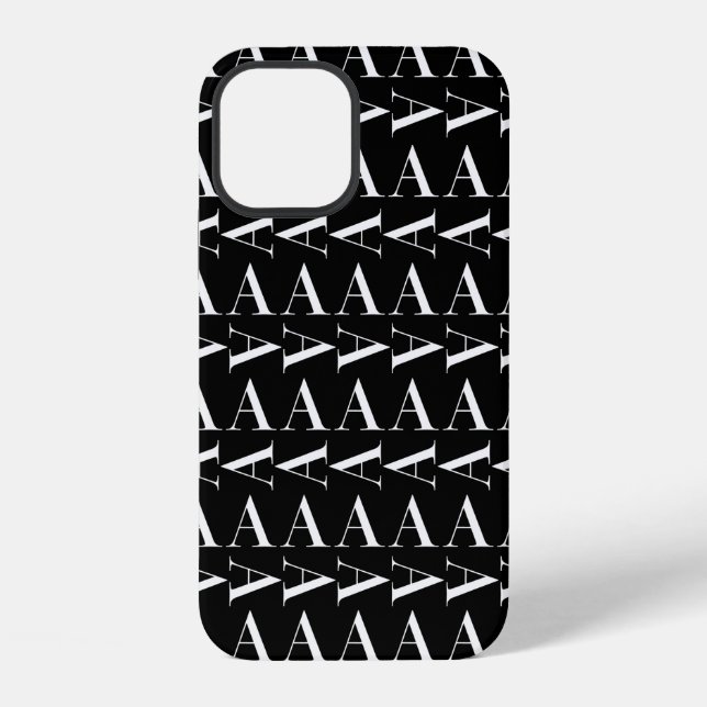 Coque iPhone Lettre initiale de monogramme A (Verso)