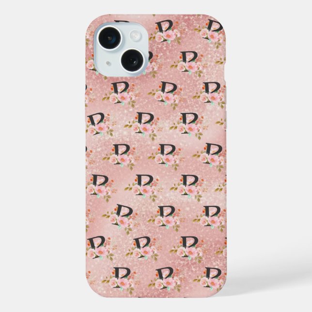 Coque iPhone Lettre P (Verso)