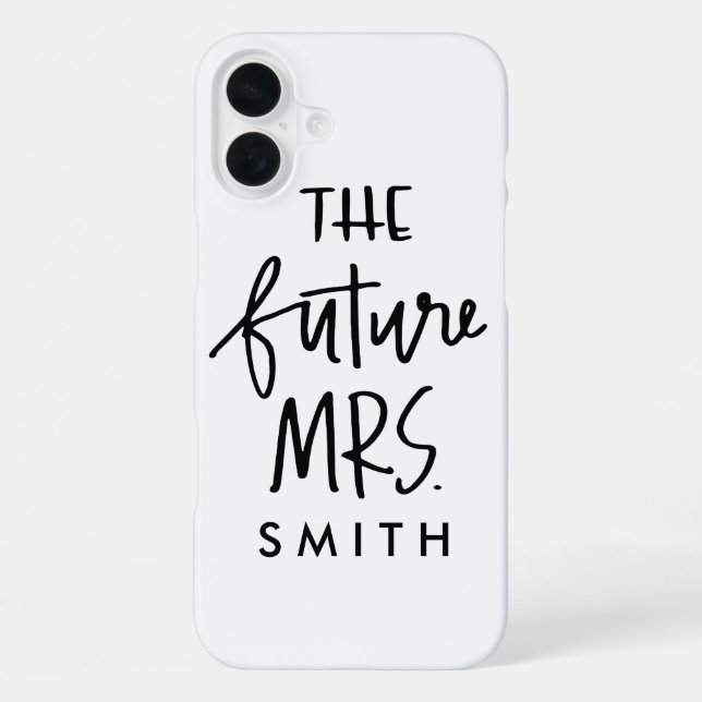 Coque iPhone L'étui pour téléphone de la future Mme (Verso)