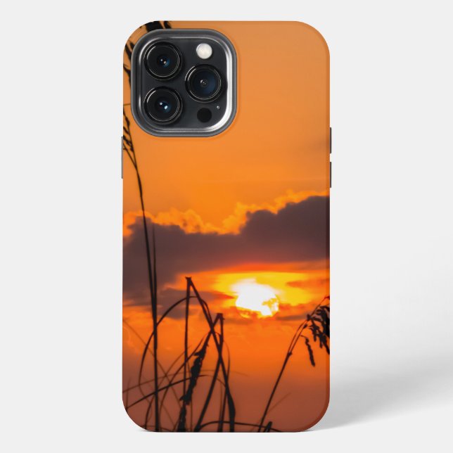 Coque iPhone Lever de soleil à l'horizon (Verso)