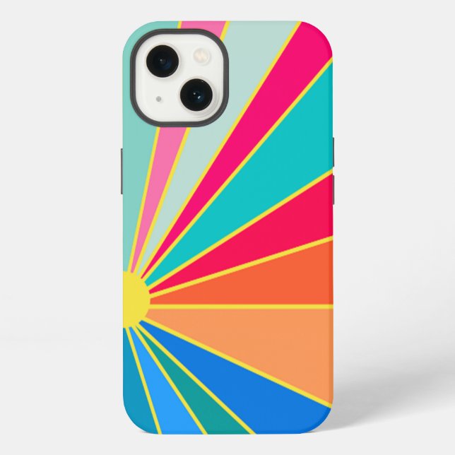 Coque iPhone Lever du soleil tropical (Verso)