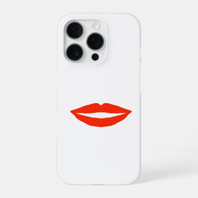 Coque iPhone Lèvres rouges (Verso)