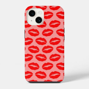 Coque Pour iPhone 14 Lèvres rouges qui embrassent