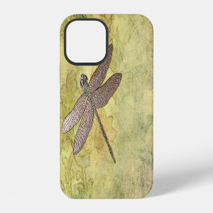 Coque iPhone 12 Libellule en bronze