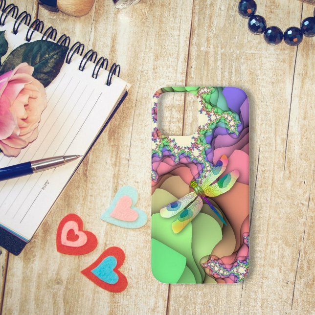 Coque iPhone Libellule Pastel  (Créateur téléchargé)