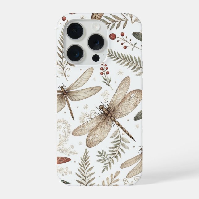 Coque iPhone Libellules d'esprit de fête (Verso)