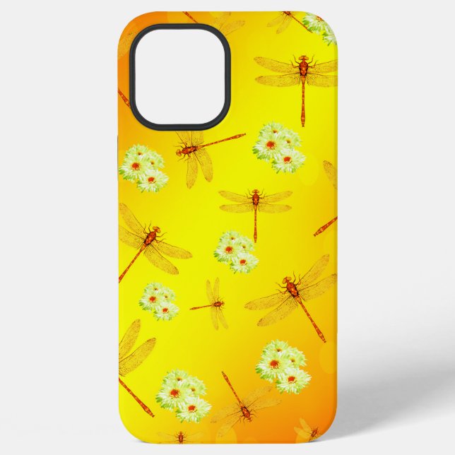 Coque iPhone Libellules Et Pâquerettes, (Verso)