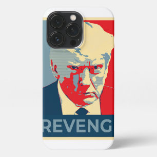 Etui iPhone 13 Pro Libérez Donald Trump mug tiré vengeance républicai