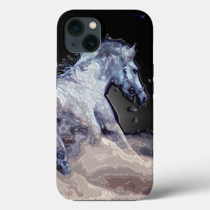 Etui iPhone 13 Liberté - Cheval en course