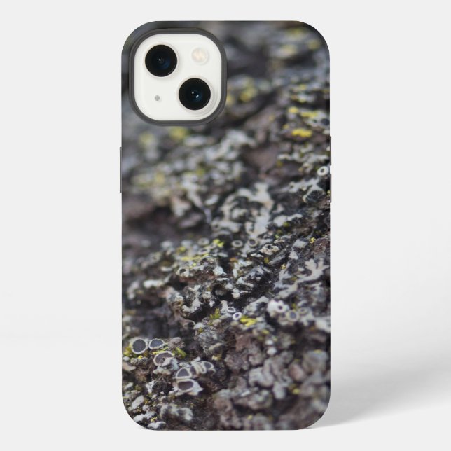 Coque iPhone Lichen sur écorce (Verso)