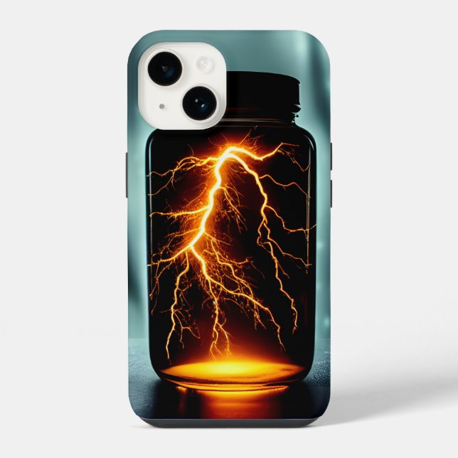 Coque iPhone Lightning In A Bottle Digital Art (Verso)