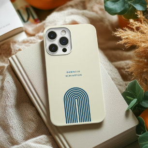 Etui iPhone 13 Ligne minimaliste Boho Blue Arch