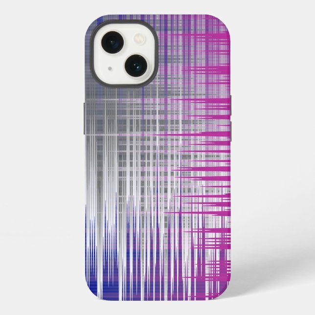 Coque iPhone lignes croisées (Verso)