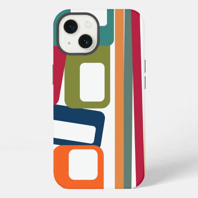 Coque iPhone Lignes et rectangles  (Verso)