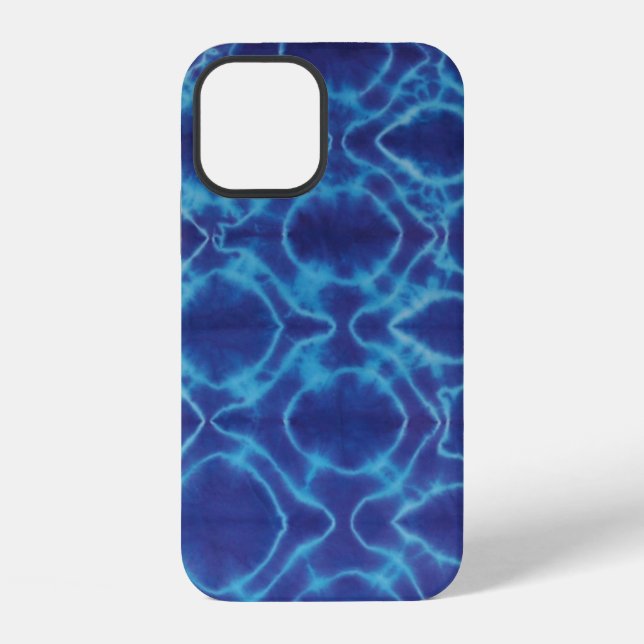 Coque iPhone Lignes folles Tie Dye - Violet (Verso)