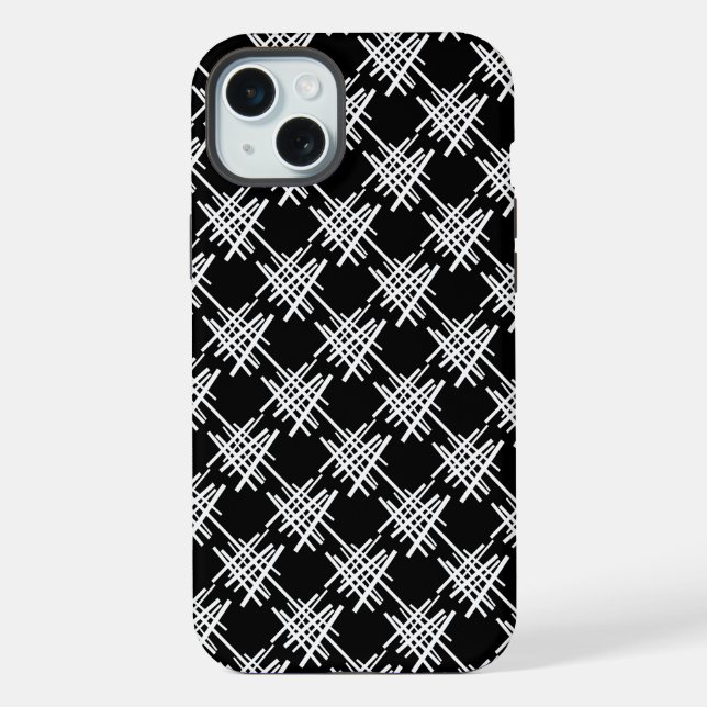 Coque iPhone Lignes Rétro (Verso)
