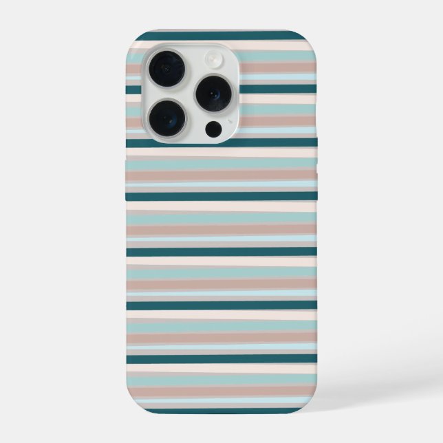 Coque iPhone Lignes simples neutres (Verso)