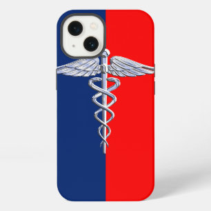 Etui iPhone 13 Ligue du symbole médical caducée stylisé
