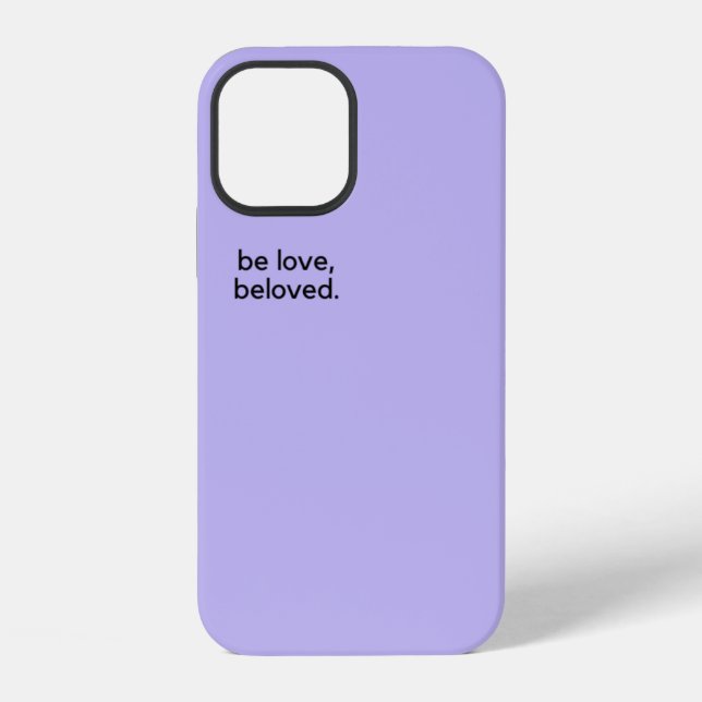 Coque iPhone Lilac Purple Apple iPhone 12 Couverture Be Love (Verso)