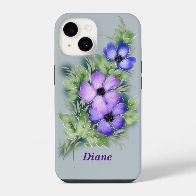 Coque iPhone Lilas décoratif  (Verso)