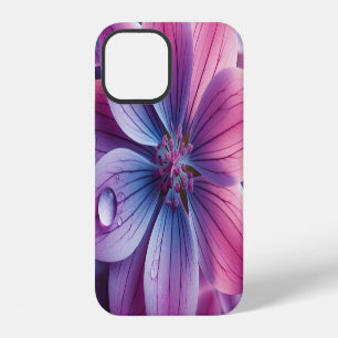 Coque iPhone 12 Lilas Floral Violet et Rose